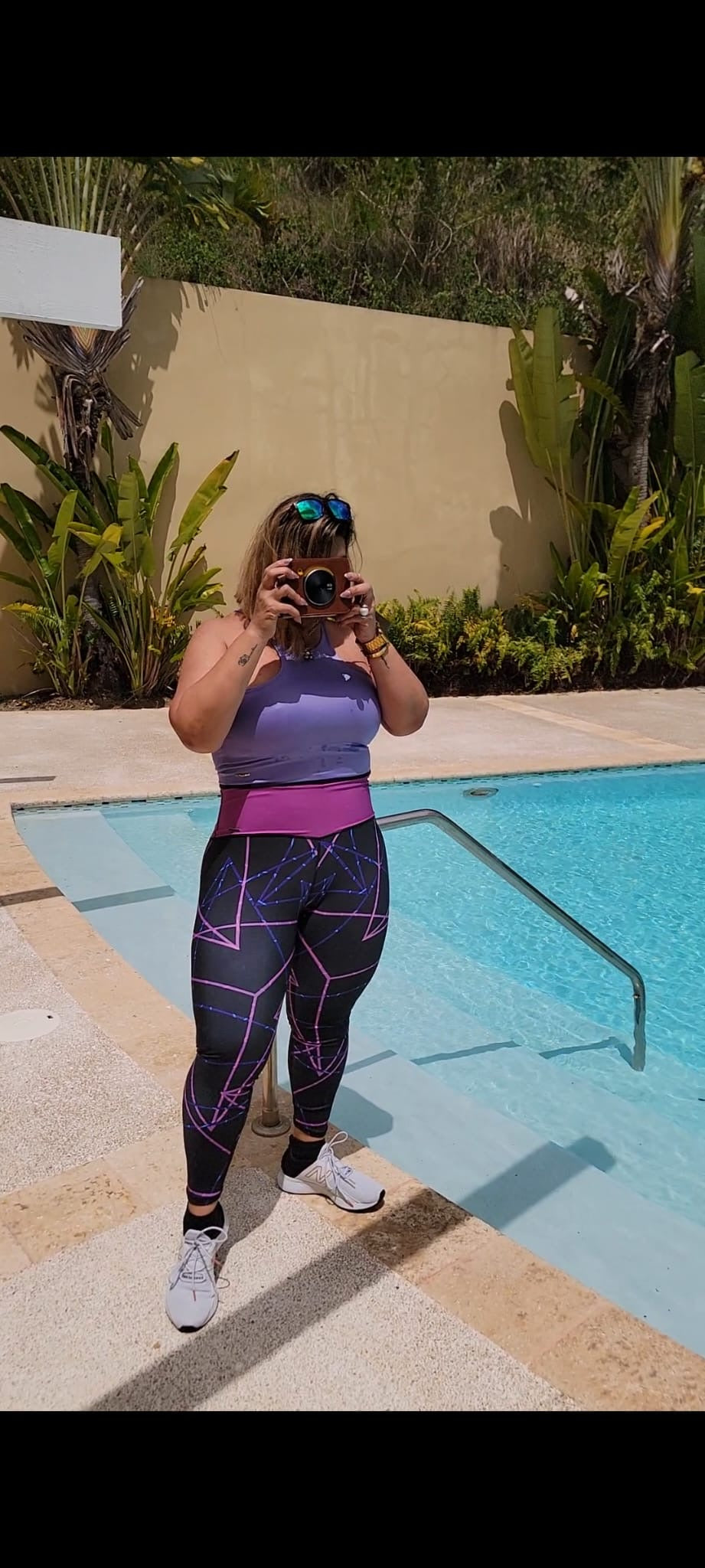 Legging Negro&Lila