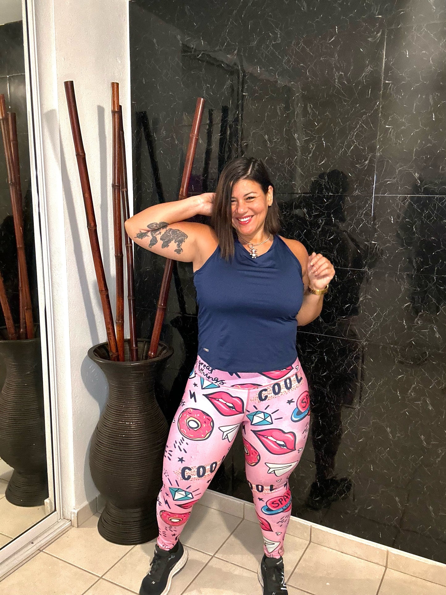 Kiss Me Legging & Navy Top