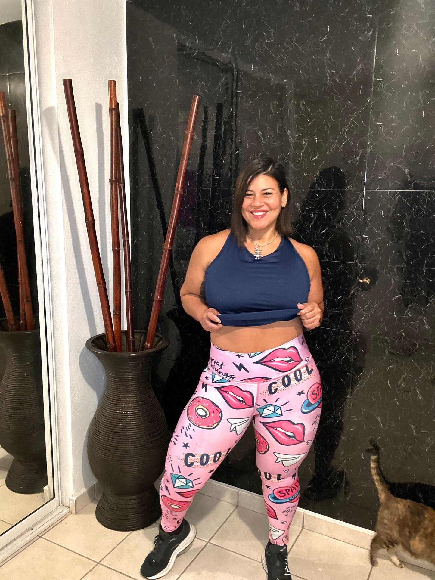 Kiss Me Legging & Navy Top