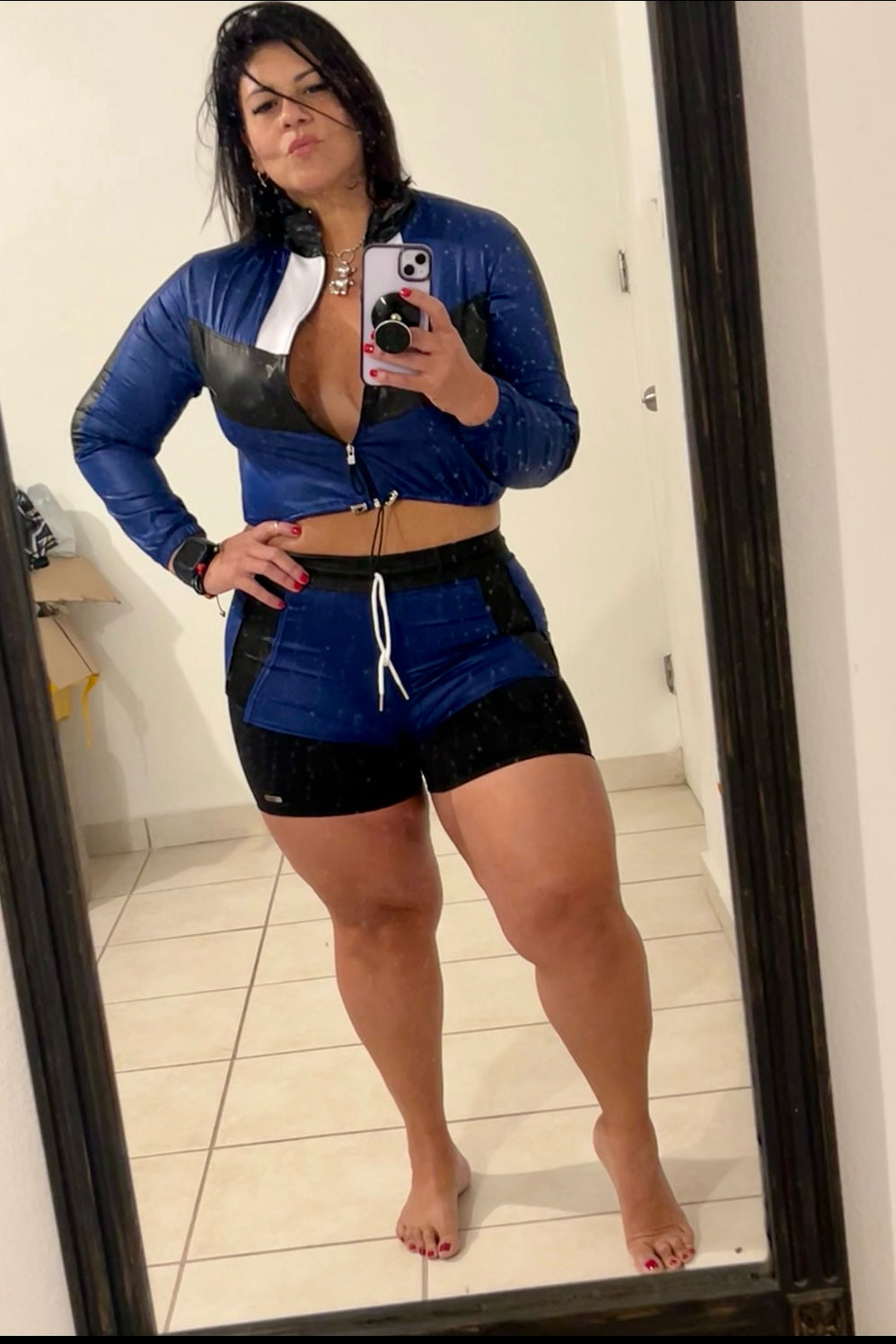 Conjunto Azul Metalico