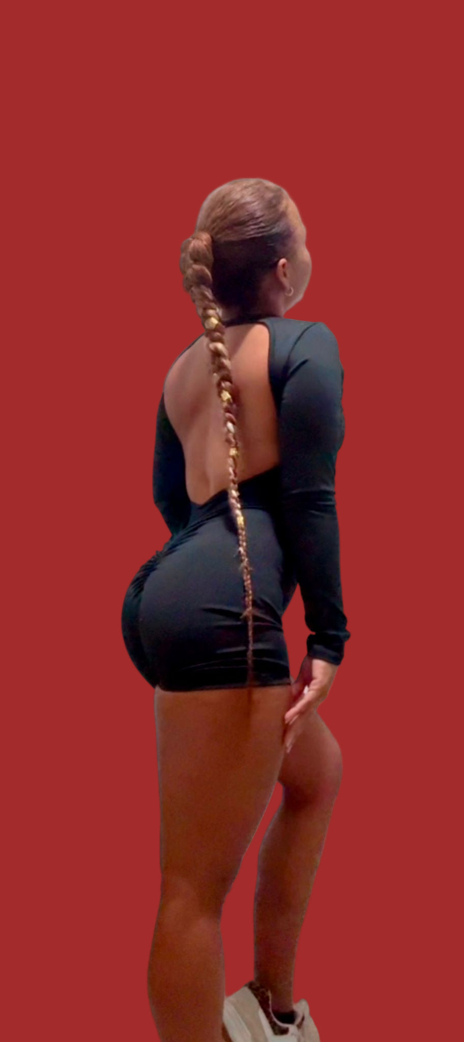 Enterizo corto, manga Larga!🖤